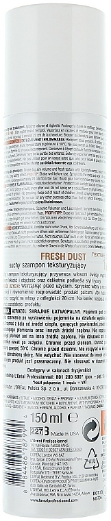 Trockenshampoo für mehr Volumen - L'Oreal Professionnel Tecni.art Fresh Dust Shampooing — Foto N2
