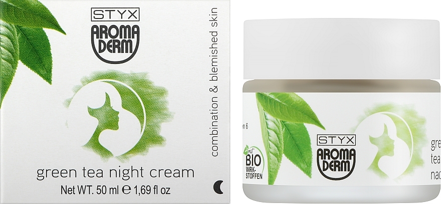 Nachtcreme mit Grüner Tee für das Gesicht - Styx Naturcosmetic Aroma Derm Green Tea Night Cream — Bild N2