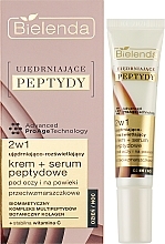 Straffendes und aufhellendes Creme-Serum mit Peptiden für Augen - Bielenda Firming Peptides — Bild N2