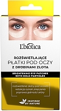 Düfte, Parfümerie und Kosmetik Aufhellende Augenpatches mit Goldpartikeln - L'biotica Home Spa Peel-off
