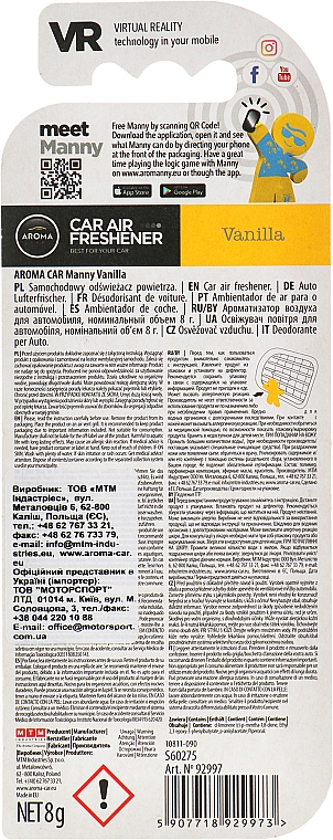 Auto-Lufterfrischer Vannila - Aroma Car Manny — Bild N2