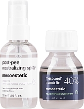 Set Mandel-Peeling 40% - Mesoestetic Mesopeel Mandelic Peel 40% (acid/peel/50ml + neutralizator/50ml) — Bild N2