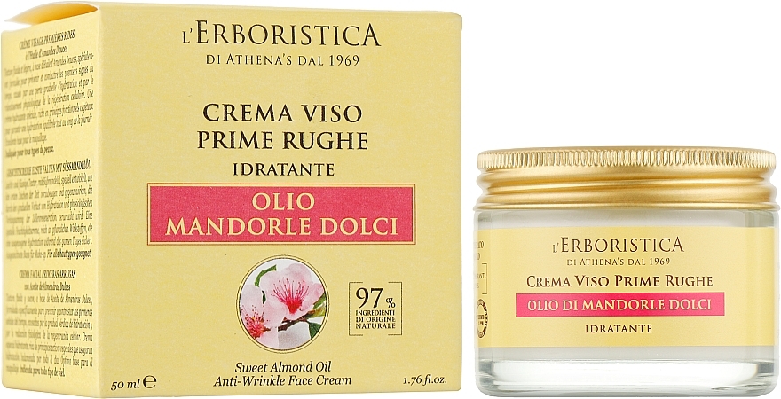 Creme gegen erste Falten mit Mandelöl - L'Erboristica Creme Viso Prime Rughe von Athena — Bild N3