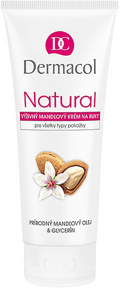 Pflegende Handcreme mit Mandelöl und Glycerin - Dermacol Natural Almond Hand Cream — Bild N1