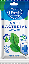 Düfte, Parfümerie und Kosmetik Antibakterielle Feuchttücher mit Flohsamensaft - IFresh Antibacterial Wet Wipes