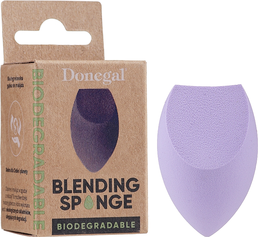 Abbaubarer Make-up-Schwamm violett - Donegal Blending Biodegradable Sponge — Bild N1