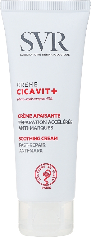 Beruhigende und regenerierende Körper- und Gesichtscreme - SVR Cicavit+ Soothing Cream