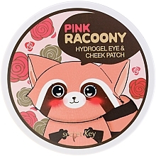 Düfte, Parfümerie und Kosmetik Hydrogel-Patches für Augen und Wangenknochen - Secret Key Pink Racoony Hydro-Gel Eye & Cheek Patch