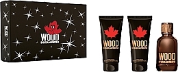 Düfte, Parfümerie und Kosmetik Dsquared2 Wood Pour Homme - Duftset (Eau de Toilette 100ml + Duschgel 100ml + After Shave Balsam 100ml) 