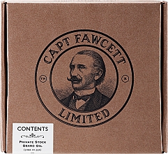 Set - Captain Fawcett Beard Oil & Foldable Beard Comb Gift Set (beard/oil/50ml + comm/1pcs) — Bild N1