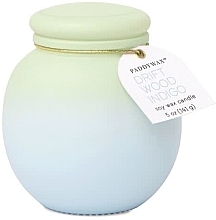 Düfte, Parfümerie und Kosmetik Duftkerze Treibholz Indigo - Paddywax Orb Ombre Glass Candle Green & Blue Driftwood Indigo
