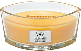 Düfte, Parfümerie und Kosmetik Duftkerze im Glas Seaside Mimosa - WoodWick Hearthwick Flame Ellipse Candle Seaside Mimosa 