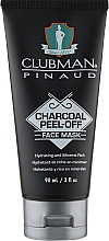 Düfte, Parfümerie und Kosmetik Reinigende schwarze Peel-Off- Gesichtsmaske mit Tonerde und Aktivkohle - Clubman Pinaud Charcoal Peel-Off Face Mask