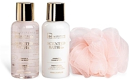 Düfte, Parfümerie und Kosmetik Set - IDC Institute Scented Bath Rose (sh/gel/150ml + body/lot/100 ml + sponge/1pcs)