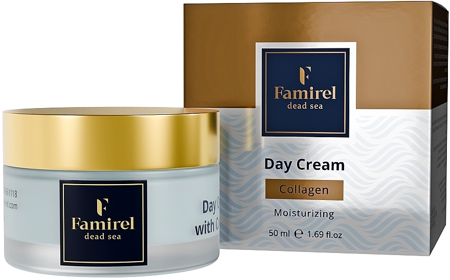 Feuchtigkeitsspendende Tagescreme für das Gesicht - Famirel Collagen Day Cream — Bild N1