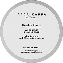 Düfte, Parfümerie und Kosmetik Rasierseife Weißer Moschus - Acca Kappa White Moss Shaving Soap