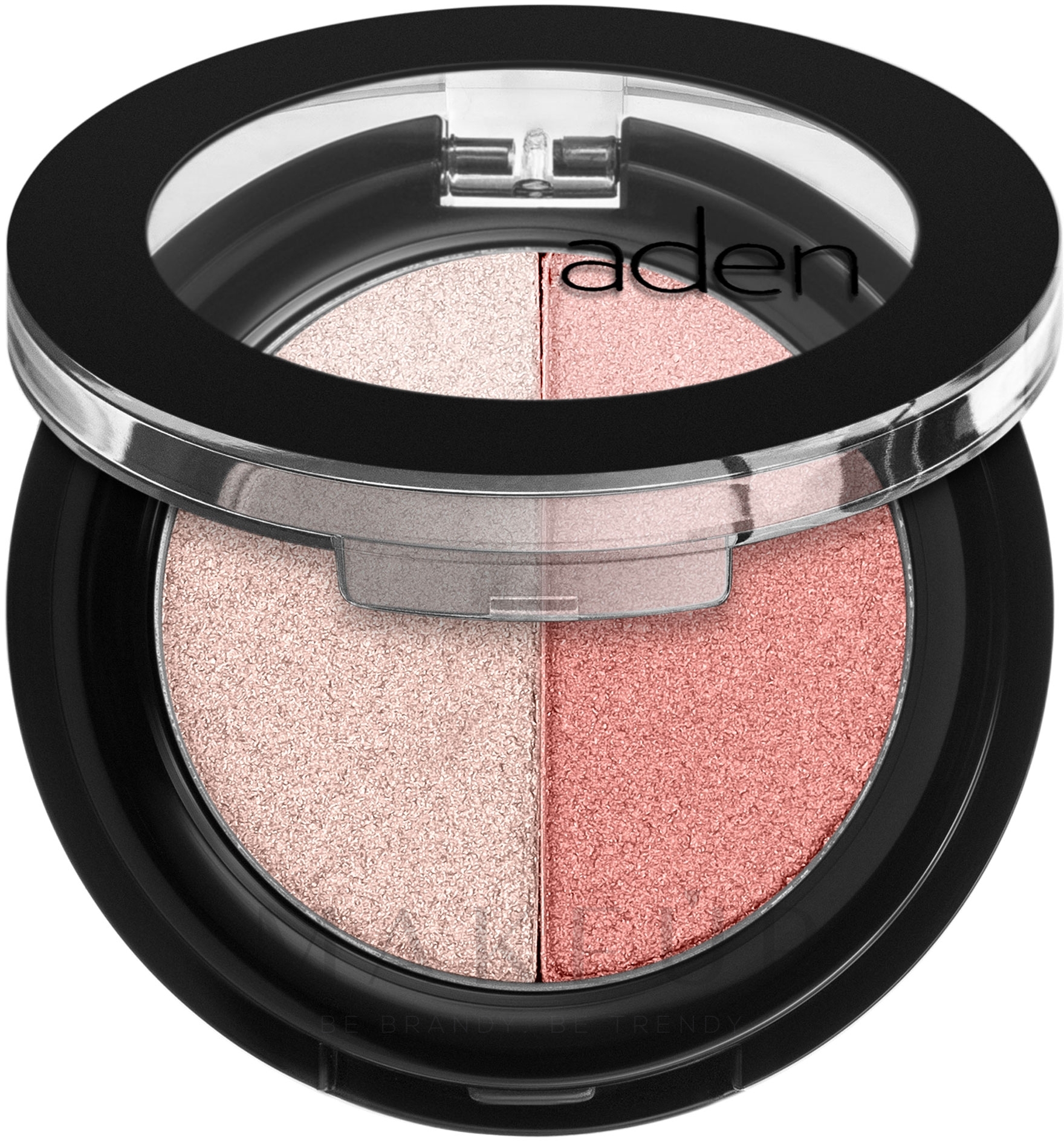 Lidschatten - Aden Cosmetics Shine Eyeshadow Powder Duo — Bild 01 - Beige