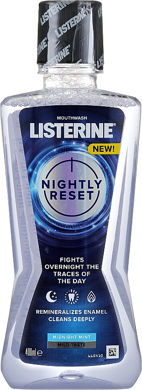 Mundspülung zur Remineralisierung vom Zahnschmelz vor dem Schlafengehen - Listerine Nightly Reset — Bild N1