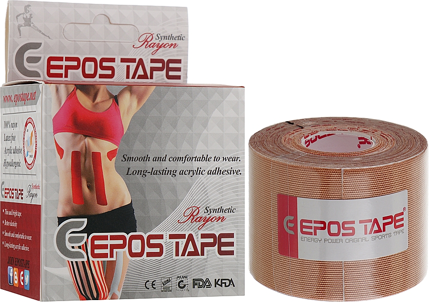 Kinesio-Tape Beige - Epos Tape Rayon — Bild N2