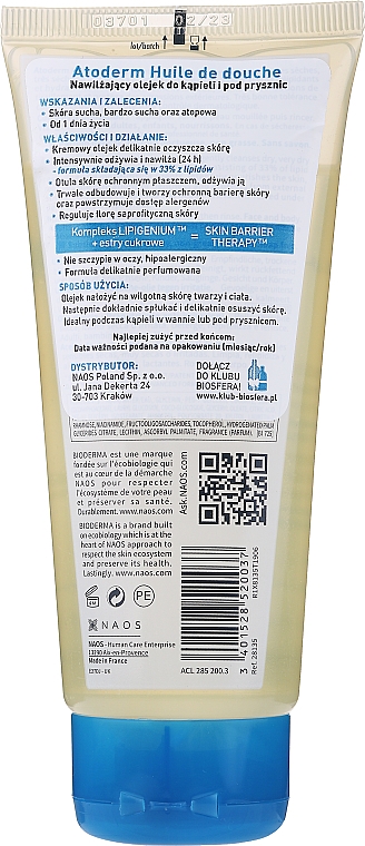 Feuchtigkeitsspendendes Duschöl für trockene, irritierte und sensible Haut - Bioderma Atoderm Shower Oil — Bild N6