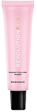 Düfte, Parfümerie und Kosmetik Gesichtsprimer - Revolution Pro Correcting Primer Radiant Cool Pink