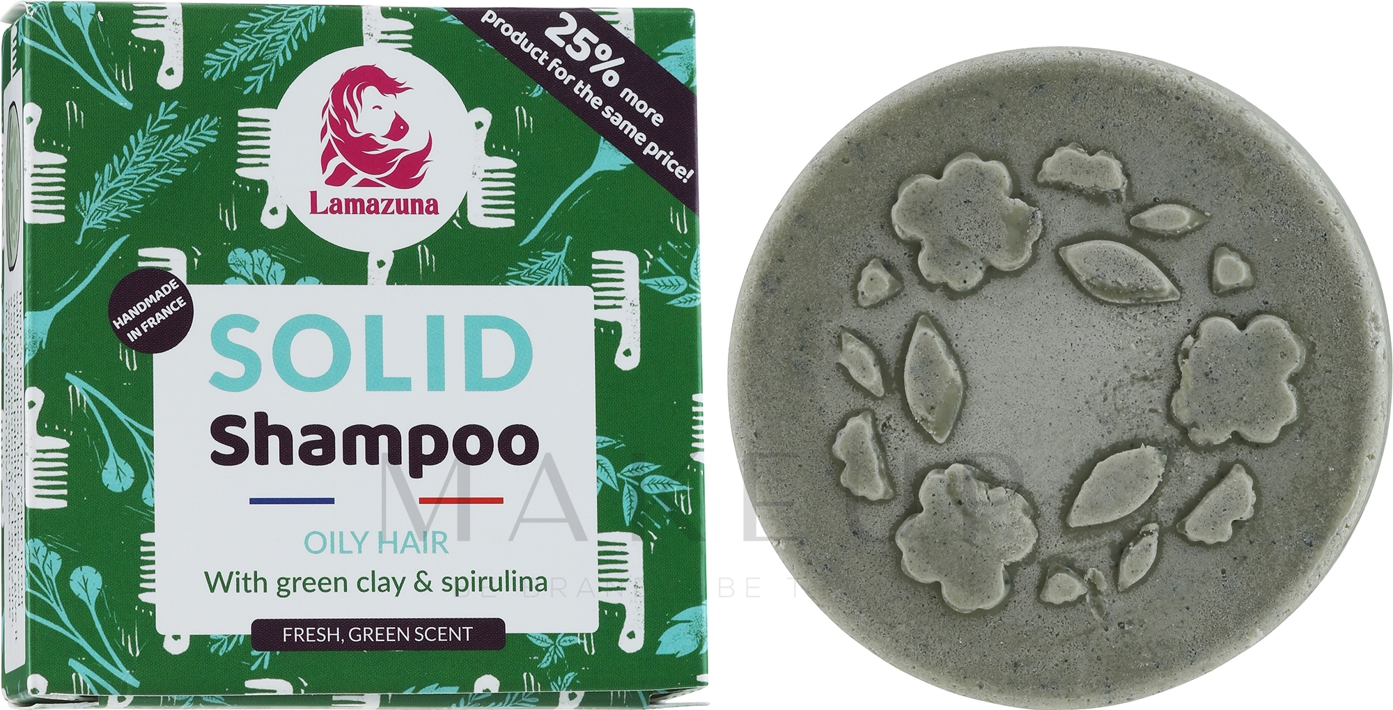 Festes Shampoo für fettiges Haar - Lamazuna Solid Shampoo For Oily Hair Wild Grasses Scent — Bild 70 ml