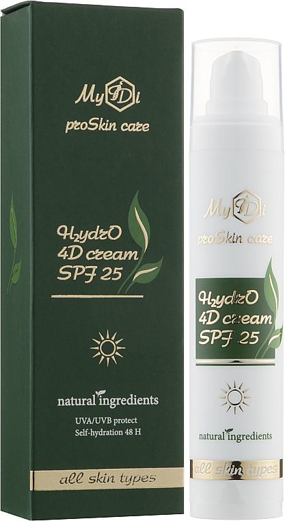 Feuchtigkeitsspendende 4D Gesichtscreme - MyIDi H2ydrO 4D Cream SPF 25 — Bild N2