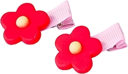 Haarspange mit Blume rot - Lolita Accessories — Bild N2