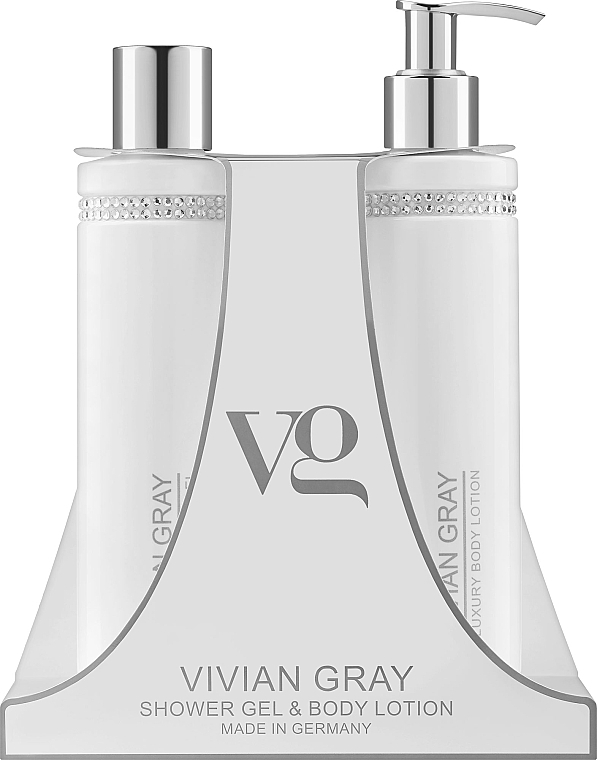 Körperpflegeset - Vivian Gray White Crystals Set (Duschgel 250ml + Körperlotion 250ml)