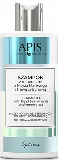 Shampoo mit Mineralien aus dem Toten Meer und Zitronengras - Apis Optima — Bild N1