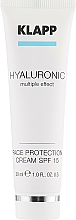 Gesichtscreme mit Hyaluronsäure, Arganöl und LSF 15 - Klapp Cosmetics Hyaluronic Face Protection — Bild N2