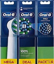Düfte, Parfümerie und Kosmetik Austauschbare Zahnbürstenköpfe für elektrische Zahnbürste Cross Action EB50 - Oral-B