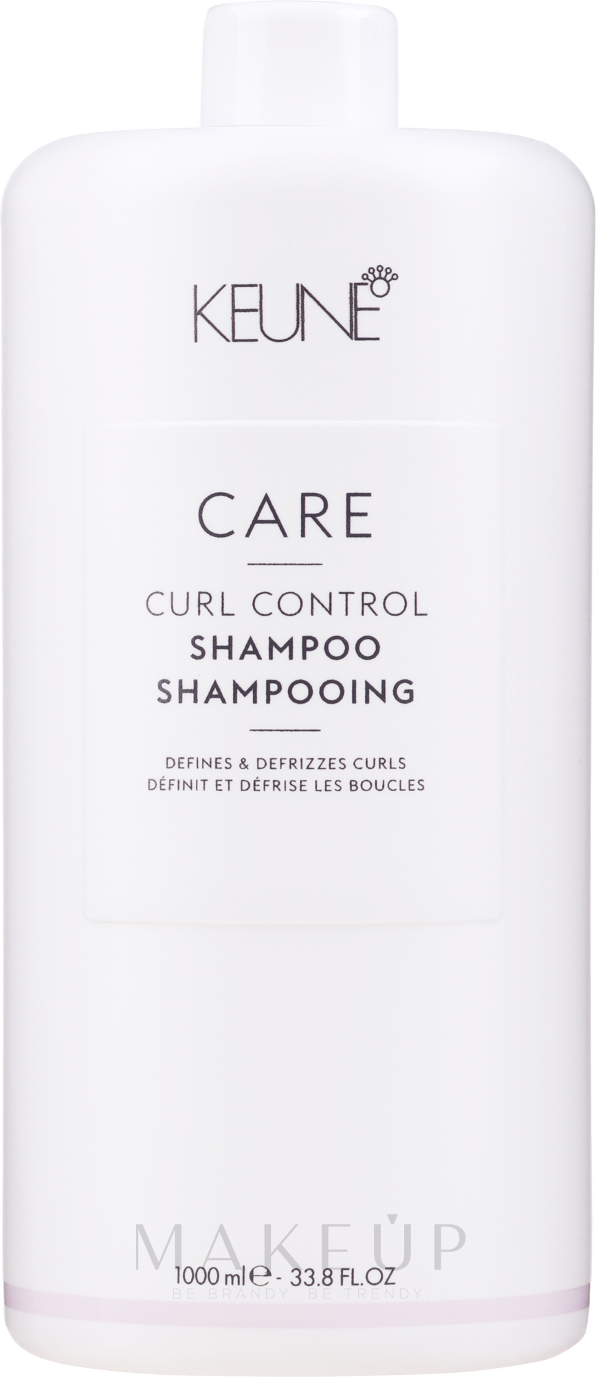 Mildes und feuchtigkeitsspendendes Anti-Frizz Haarshampoo mit Keratin, Himbeersamenöl und Omega 3-, 6- und 9- Fettsäuren - Keune Care Curl Control Shampoo — Bild 1000 ml
