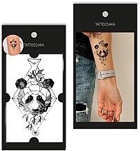 Temporäres Tattoo geometrischer Panda - Tattooshka — Bild N1