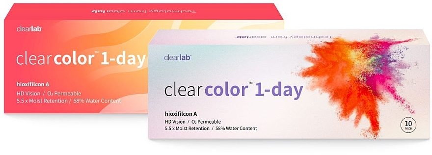 Farbige Kontaktlinsen Green 10 St. - Clearlab Clearcolor 1-Day — Bild N1