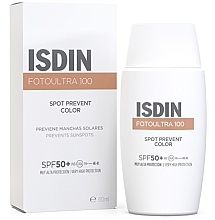 Düfte, Parfümerie und Kosmetik Sonnenschutzfluid für das Gesicht - Isdin Fotoultra 100 Spot Prevent Colour SPF 50+