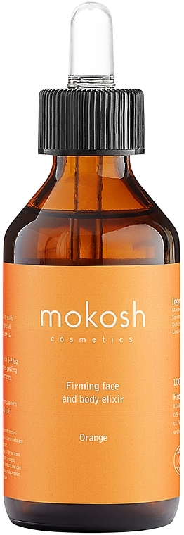 Straffendes Gesichts- und Körperelixier mit 100% ätherischem Orangenöl - Mokosh Cosmetics Firming Face And Body Elixir — Bild N1