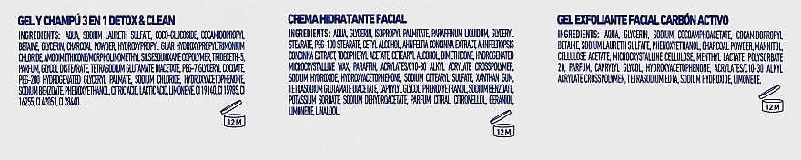 Gesichtspflegeset - Lea Men Total Skin Care Detox & Clen (Duschgel 300ml + Gesichtscreme 75ml + Gesichtspeeling 150ml) — Bild N3