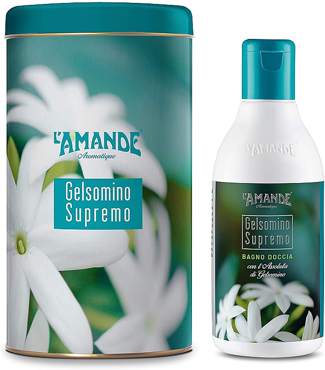 L'Amande Gelsomino Supremo - Aromatisches Bade- und Duschgel mit Jasminduft (in Box) — Bild N1