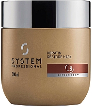 Düfte, Parfümerie und Kosmetik Keratin-Haarmaske - System Professional Luxe Oil Lipidcode Keratin Restore Mask L3