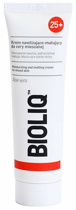 Feuchtigkeitsspendende und mattierende Gesichtscreme mit Aloe Vera 25+ - Bioliq 25+ Face Cream
