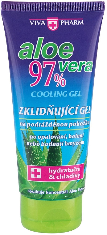 Beruhigendes Gel mit Aloe Vera - Vivaco Vivapharm Aloe Vera 97% Cooling Gel — Bild N1