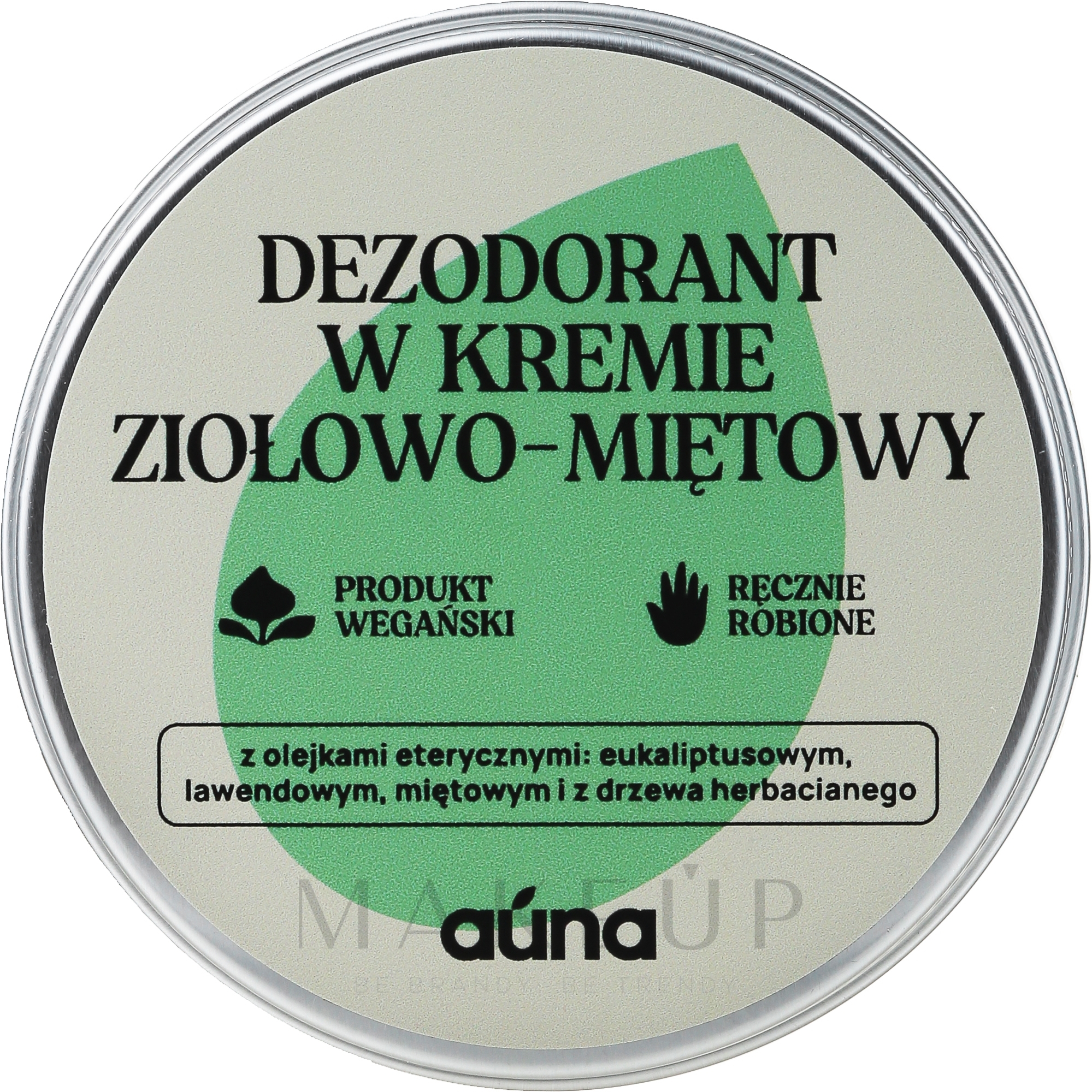Natürliche Deocreme mit erfrischendem Minzduft - Auna Natural Deodorant In Cream — Bild 60 ml