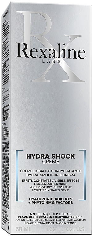 Intensiv feuchtigkeitsspendende Anti-Falten Gesichtscreme mit Hyaluronsäure und pflanzlichen Extrakten - Rexaline Hydra 3D Hydra-Dose Cream — Bild N2