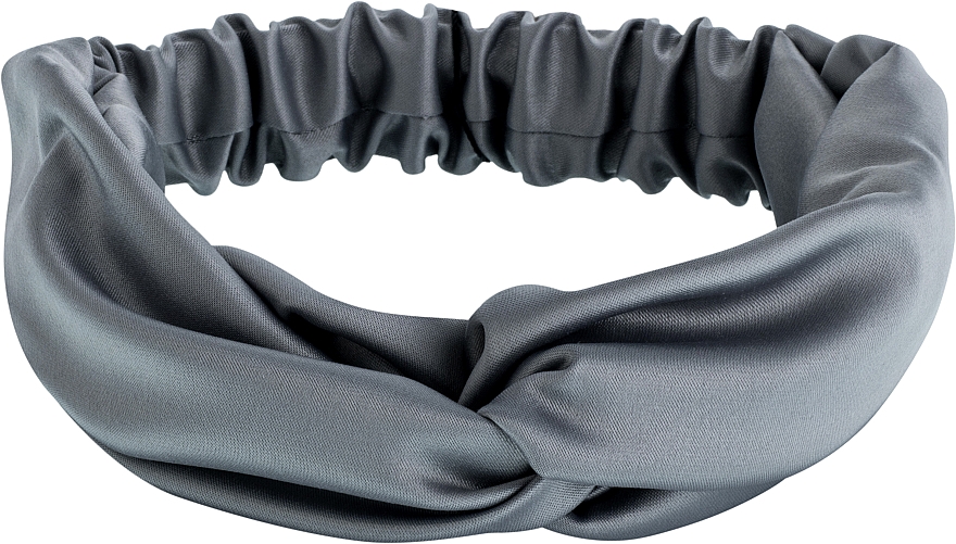 Haarband grau Satin Twist - MAKEUP Hair Accessories — Bild N1