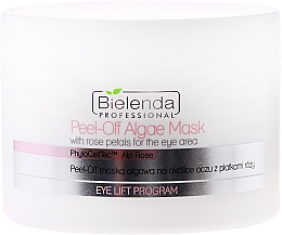 Düfte, Parfümerie und Kosmetik Algenmaske für die Augenpartie mit Rosenblättern - Bielenda Professional Eye Lift Program Peel-Off Algae Mask