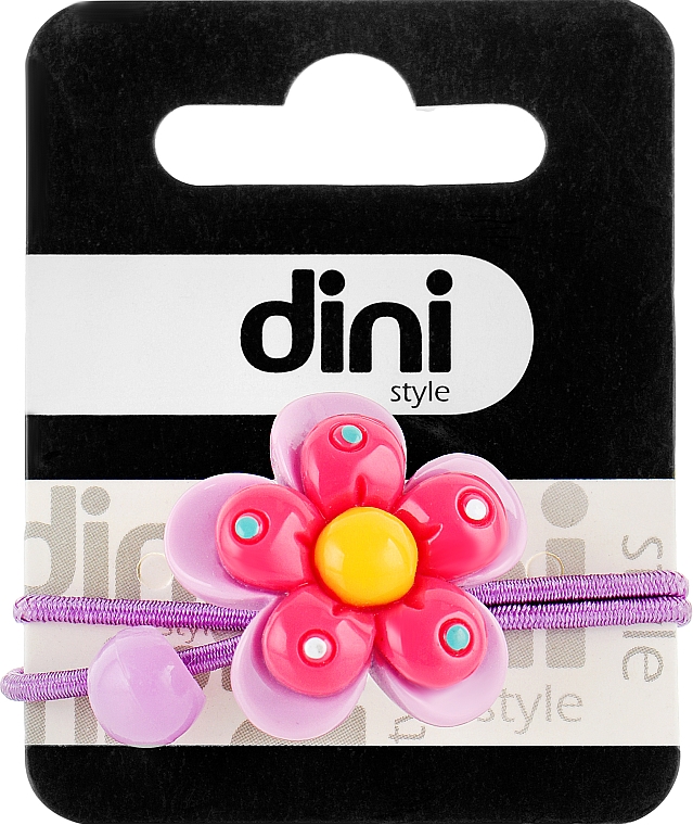 Haargummi Blume violett d-074 - Dini Kids — Bild N1