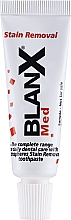 GESCHENK! Aufhellende Zahnpasta - BlanX Med Stain Removal Toothpaste (Mini)  — Bild N1