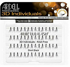 Wimpernbüschel-Set - Ardell Duralash 3D Individuals Short Black 75941 — Bild N1