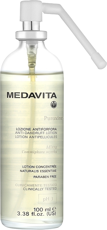 Reinigungslotion gegen Schuppen - Medavita Puroxine Lotion Anti Dandruff Spray — Bild N1